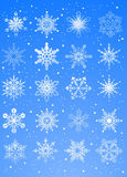 cristaux neige bleu