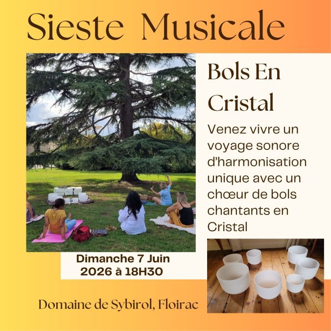 sieste musicale plein air dimanche 7 JUIN 2026

